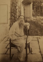 Abamelek-Lazarev, Semyon Semyonovich, Count - Portrait of the author Count Lev Nikolayevich Tolstoy (1828-1910)