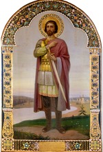 Russian icon - Saint Alexander Nevsky