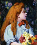 Zandomeneghi, Federico - Girl with flowers