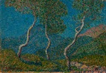 Barabino, Angelo - Landscape with three trees