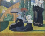 Bernard, Émile - Breton Women with Umbrellas