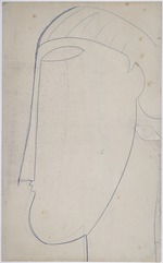 Modigliani, Amedeo - Head in profile