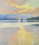 Gallen-Kallela, Akseli - Sunset over the Lake Ruovesi