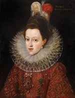 Pourbus, Frans (II), (School) - Portrait of Margaret of Austria (1584-1611)