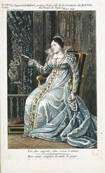 Anonymous - Caterina Barilli as Countess Rosina Almaviva in Le Nozze di Figaro by Wolfgang Amadeus Mozart