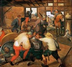 Cleve, Marten van, the Elder - Brawl between soldiers and peasants