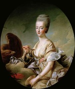 Drouais, François-Hubert - Portrait of Queen Marie Antoinette (1755-1793) als Hebe