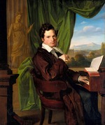 Vogel von Vogelstein, Carl Christian - Portrait of the composer Heinrich Maria Schmidt