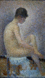 Seurat, Georges Pierre - Model in profile
