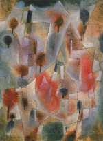 Klee, Paul - andscape with blue and red trees