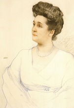 Bakst, Léon - Portrait of Elena Ivanovna Nabokova