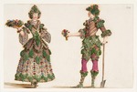 Burnacini, Lodovico Ottavio - Gardeners. Costume design for Carnival celebrations of the Vienna court