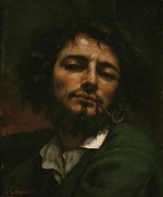 Courbet, Gustave - Self-Portrait with Pipe (L'Homme a la pipe)