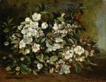 Courbet, Gustave - Branche de pommier en fleurs