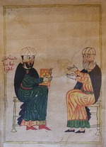 Khlatetsi, Grigor - The Teaching in an Armenian primary school. Detail of a miniature from Mashtots Matenadaran