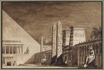 Borsato, Giuseppe - Stage design for the opera Semiramide by Gioachino Rossini
