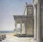 Schinkel, Karl Friedrich - The Orianda Palace in the Crimea. Perspective View of the Sea Terrace
