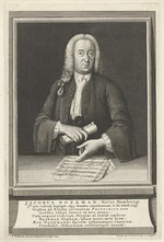 Fritzsch, Christian Friedrich - Portrait of the Composer Jacob Nozeman (1693-1745)