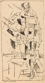 Malevich, Kasimir Severinovich - Dynamic figure. From: On New Systems in Art