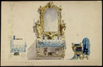 Ferrario, Carlo - Vanity table, Desdemona's room. Set design for opera Otello by Giuseppe Verdi, world premiere, La Scala, 5 February 1887