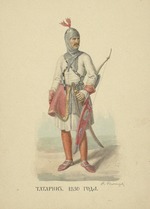 Solntsev, Fyodor Grigoryevich - Tatar Man of 1830 (From the series Clothing of the Russian state)