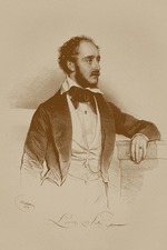 Kriehuber, Josef - Portrait of the opera singer Lorenzo Salvi (1810-1887)