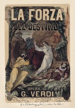 Lecocq, Charles - Poster for the opera La forza del destino by Giuseppe Verdi