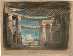 Desplechin, Édouard - Set design for the Opera Aida by Giuseppe Verdi, Théâtre de l'Opéra, Cairo, 24.12.1871