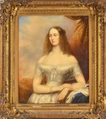 Robertson, Christina - Portrait of Grand Duchess Olga Nikolaevna of Russia (1822-1892), Queen of Württemberg