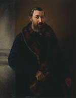 Sherwood, Vladimir Osipovich - Portrait of Yuri Fyodorovich Samarin (1819-1876)