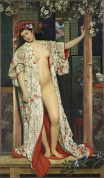 Tissot, James Jacques Joseph - A Woman in Japan Bath (La Japonaise au bain)