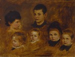 Lenbach, Franz, von - Six children of the Crown Prince Ludwig of Bavaria (1845-1921)