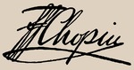 Chopin, Frédéric - Signature of Frédéric Chopin