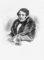 Kriehuber, Josef - Portrait of pianist and composer Josef Dessauer (1798-1876)
