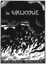 Vallotton, Felix Edouard - Cover of the vocal score of opera Die Walküre by Richard Wagner