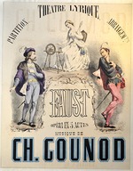 Anonymous - Premiere Poster for the opera Faust by Charles Gounod at the Théâtre Lyrique, March 19, 1859