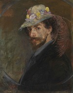 Ensor, James - Self-Portrait with Flowered Hat