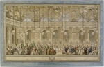Cochin, Charles-Nicolas, the Younger - Decoration of the Hall of Mirrors in Versailles, on the occasion of the marriage of the Dauphin, on 14 February 1745