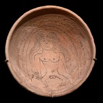 Sassanian Art - Magic bowl with an incantation text in Judeo-Aramaic and an image of the demon Lilith