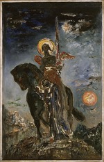 Moreau, Gustave - The Parca and the Angel of Death (La Parque et l'ange de la Mort)
