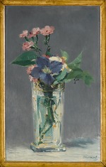 Manet, Édouard - Carnations and clematis in a crystal vase