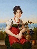Senff, Carl Adolf - Portrait of an Italian woman