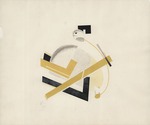 Lissitzky, El - Old man (Head two paces behind). Figurine for the opera Victory over the sun by A. Kruchenykh