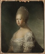 Pilo, Carl Gustaf - Portrait of Caroline Matilda of Great Britain (1751-1775), Queen of Denmark