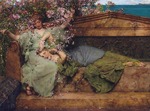 Alma-Tadema, Sir Lawrence - In a rose garden