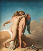 Abildgaard, Nicolai Abraham - Cupid and Psyche embrace each other