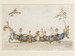 Guardi, Francesco - Design for a Bissona, with two gondoliers in Chinese dress