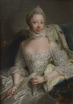 Matthieu, Georg David - Portrait of Princess Charlotte of Mecklenburg-Strelitz (1744-1818), Queen of Great Britain