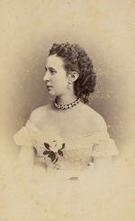 Bergamasco, Charles (Karl) - Portrait of Grand Duchess Alexandra Iosifovna of Saxe-Altenburg (1830-1911)