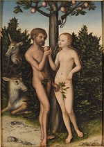 Cranach, Lucas, the Elder - Adam and Eve (The Fall)